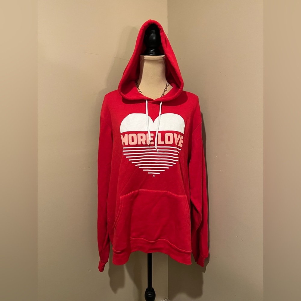 The Shop Forward Red More Love Hoodie, size XL